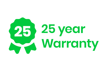 25 year warranty Logo